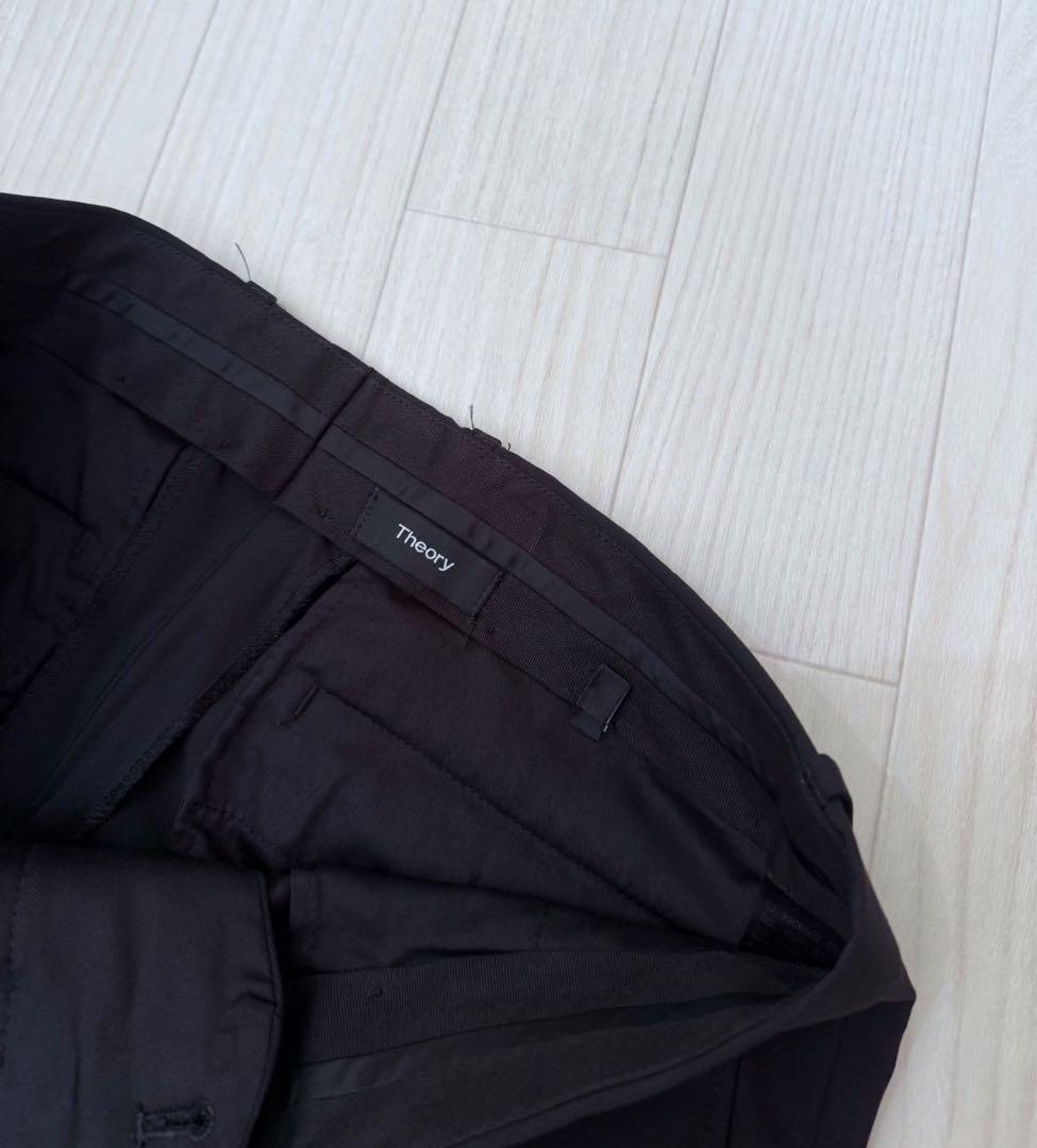 極美品　Theory 現行タグ　スーツ　セットアップ　　ブラック　定価約12万円