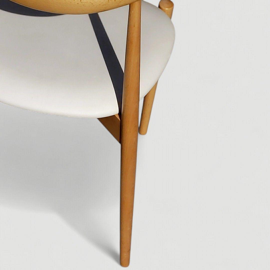 秋田木工 曲木 ダイニングチェア No.0808 IDC大塚家具 ホワイト ①