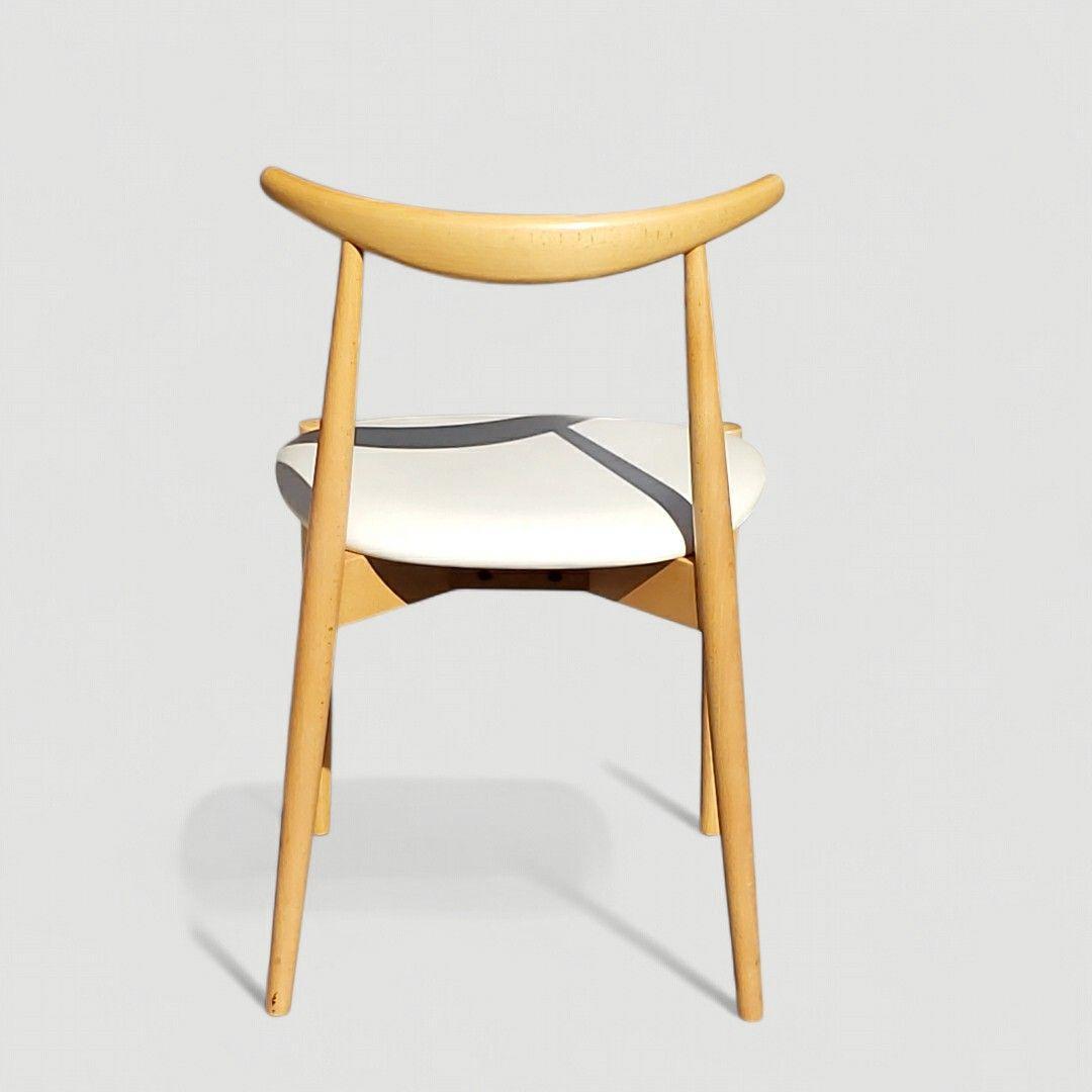 秋田木工 曲木 ダイニングチェア No.0808 IDC大塚家具 ホワイト ①