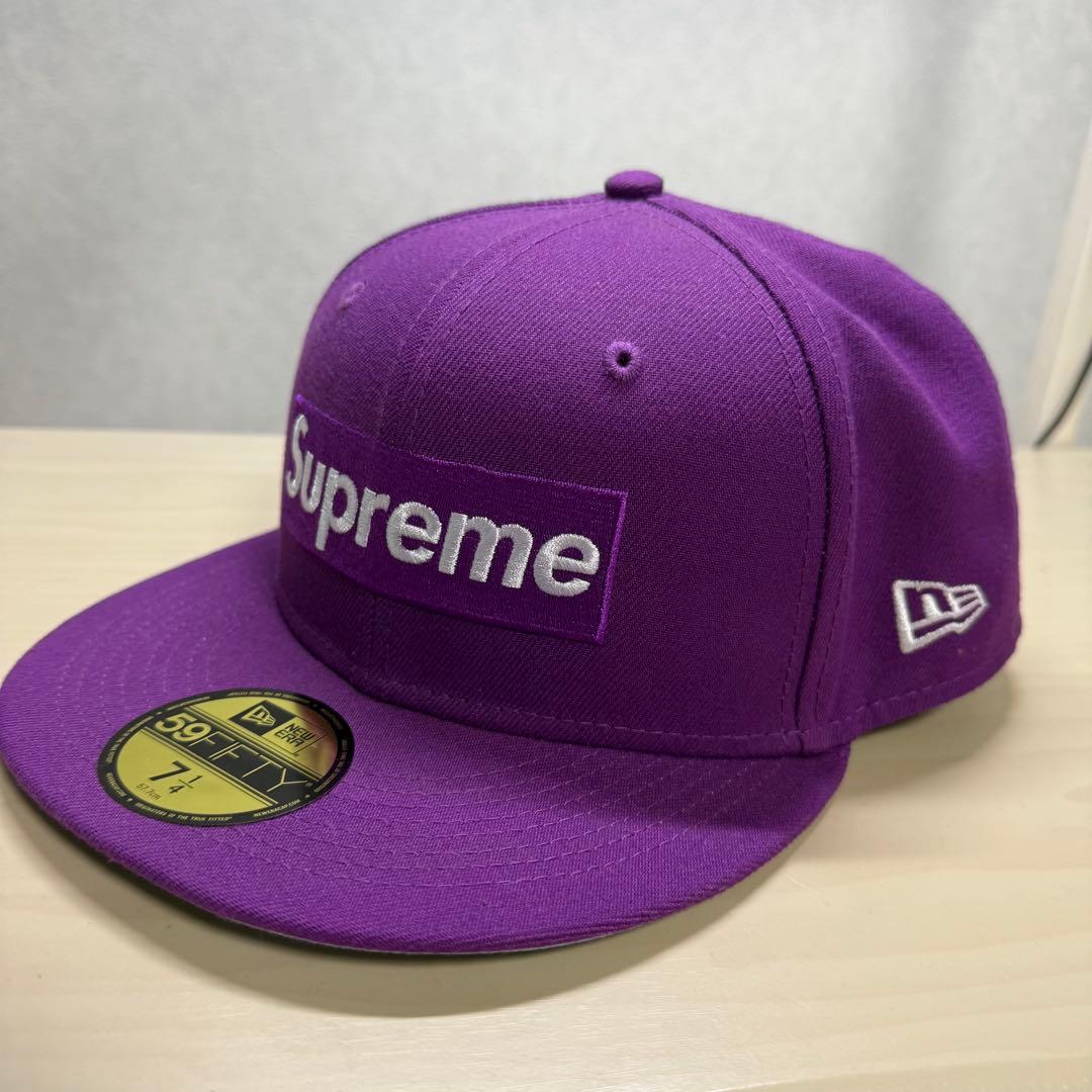 Supreme 59FIFTY 紫色 キャップ 7 1/4 未使用シュプリューム