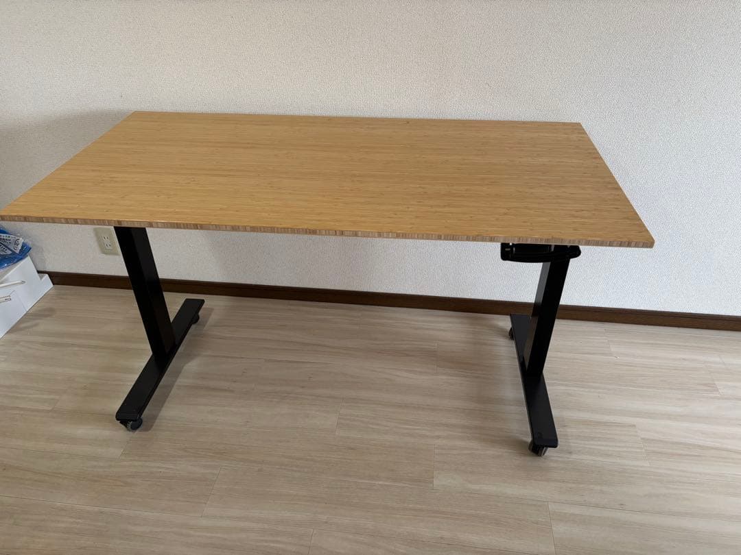美品Flexispot 手動昇降スタンディングデスク。引き取り限定