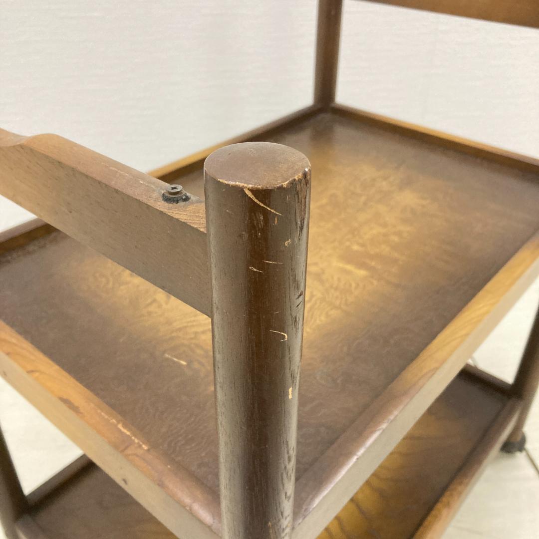 【飛騨産業】オールドキツツキ　ヴィンテージ　キッチンワゴン　トレー