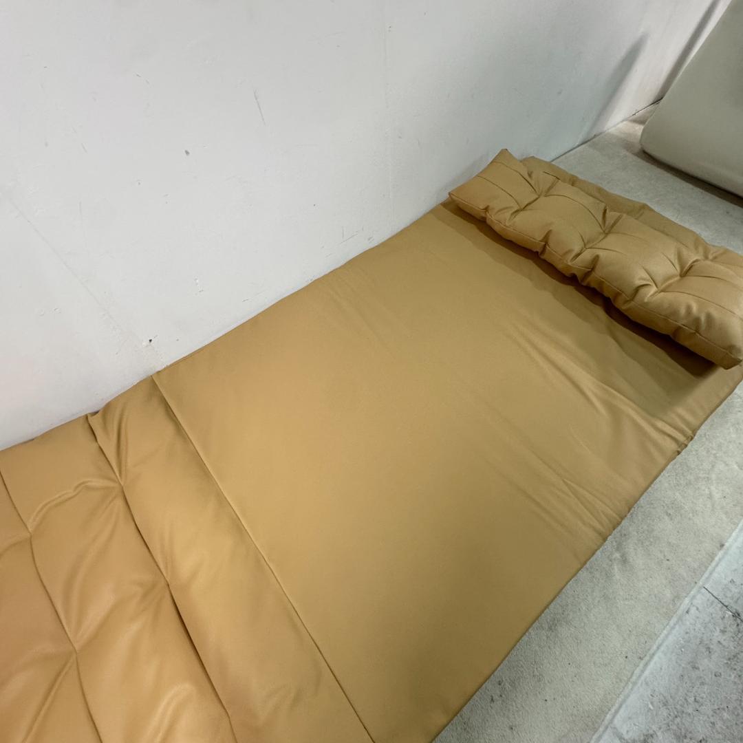 新品ソファベッド ソファ 二人掛け PUレザー 座椅子 折り畳み1413-220