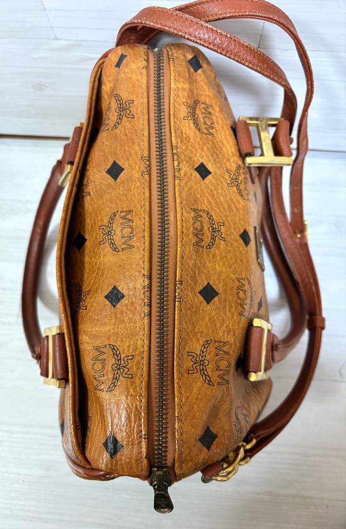 MCM モノグラム 2way ミニボストン ショルダーバッグ