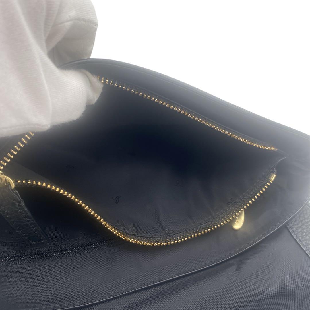 【極美品】 アニエスベー ショルダーバッグ ゴールド金具 レザー