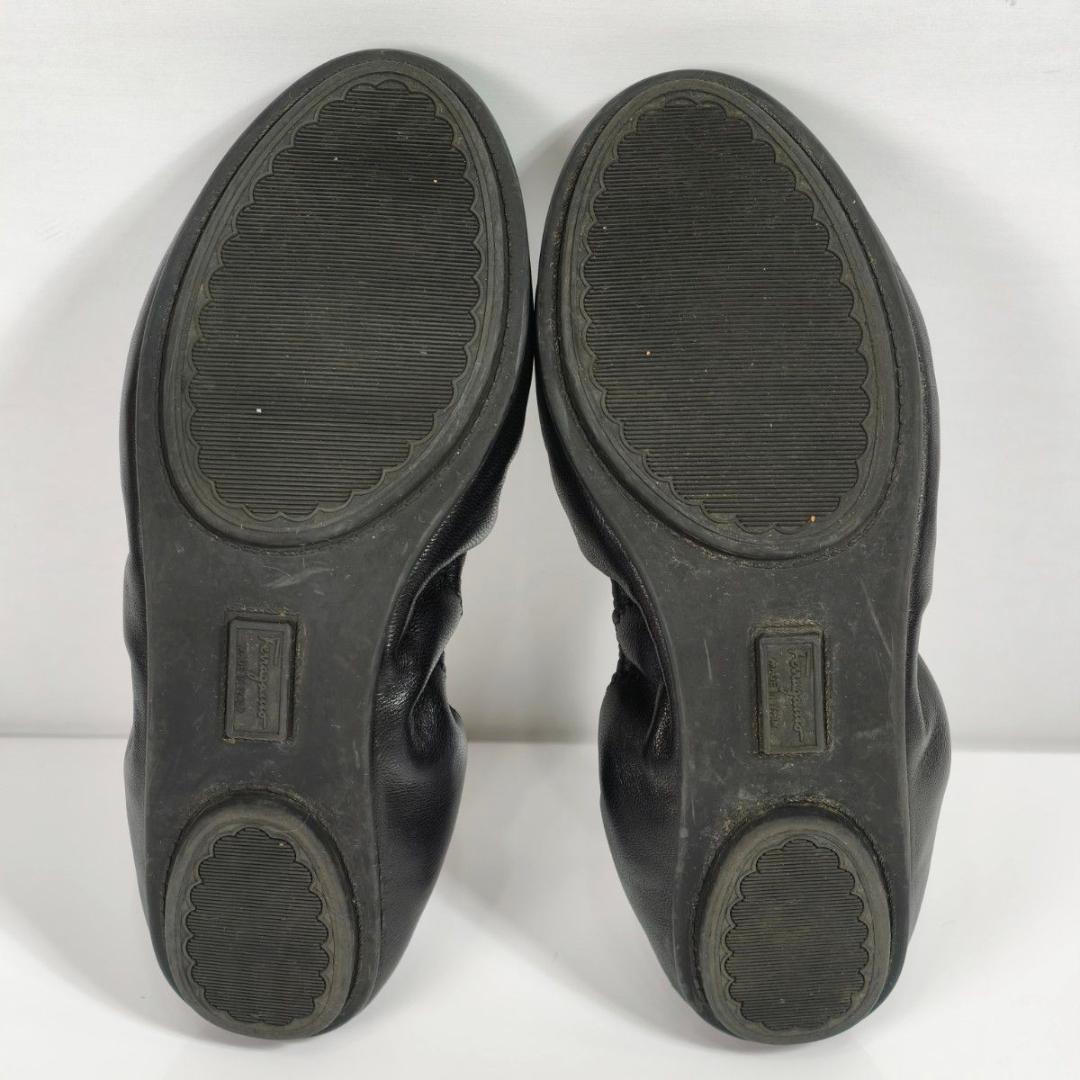 フェラガモ ヴァラリボン バレエシューズ LIZINKA ブラック 23.5