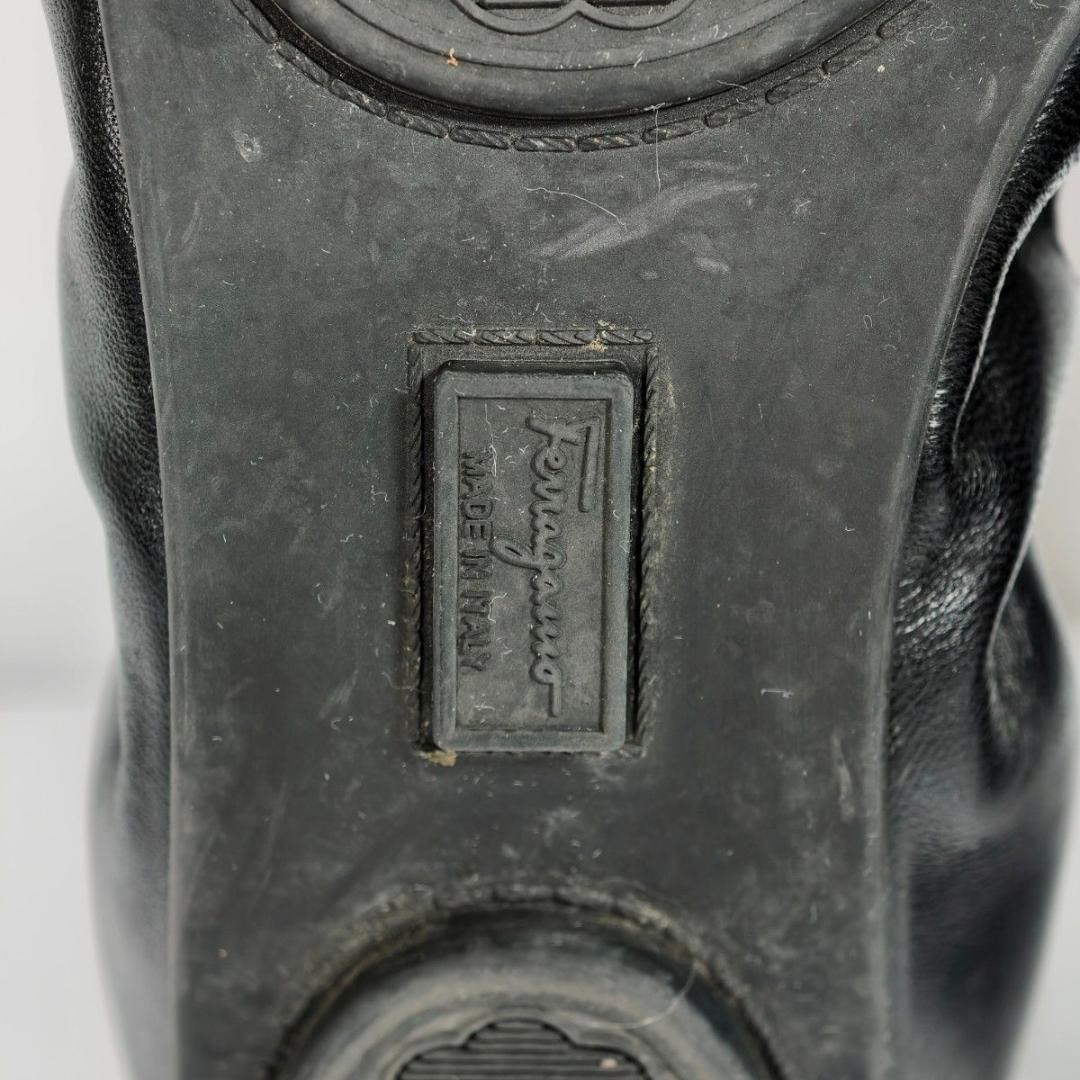 フェラガモ ヴァラリボン バレエシューズ LIZINKA ブラック 23.5