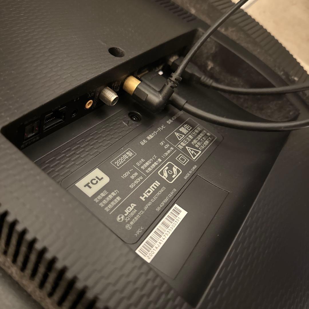 TCL 4Kテレビ　(43K601U )