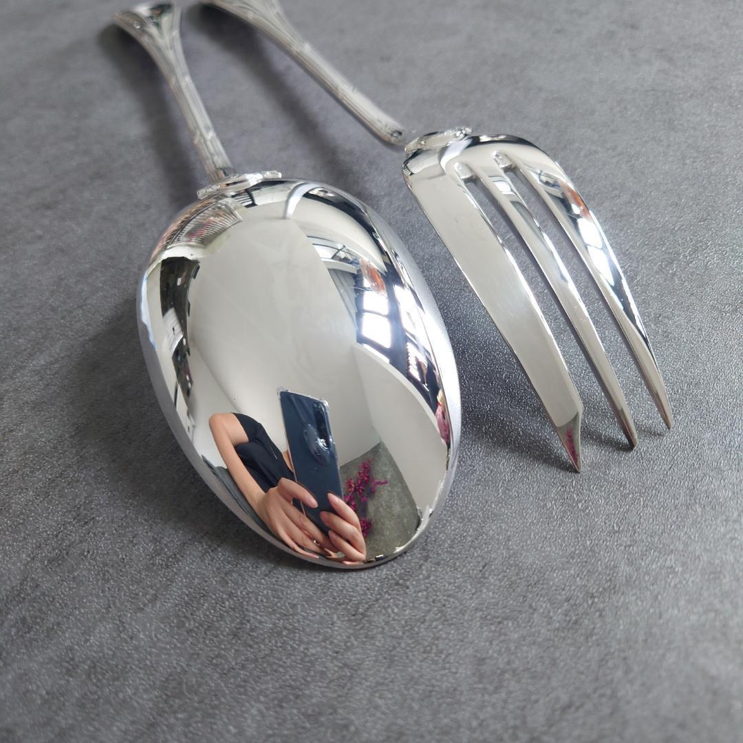 美品 クリストフル リュバン サービングフォーク サービングスプーン