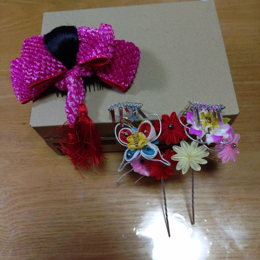 七五三用 赤と黒の華やかな衣装