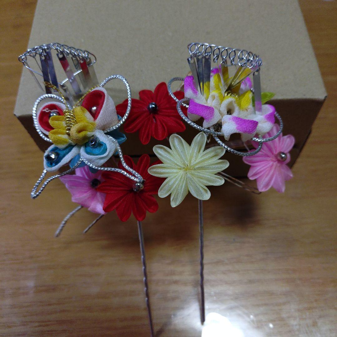 七五三用 赤と黒の華やかな衣装