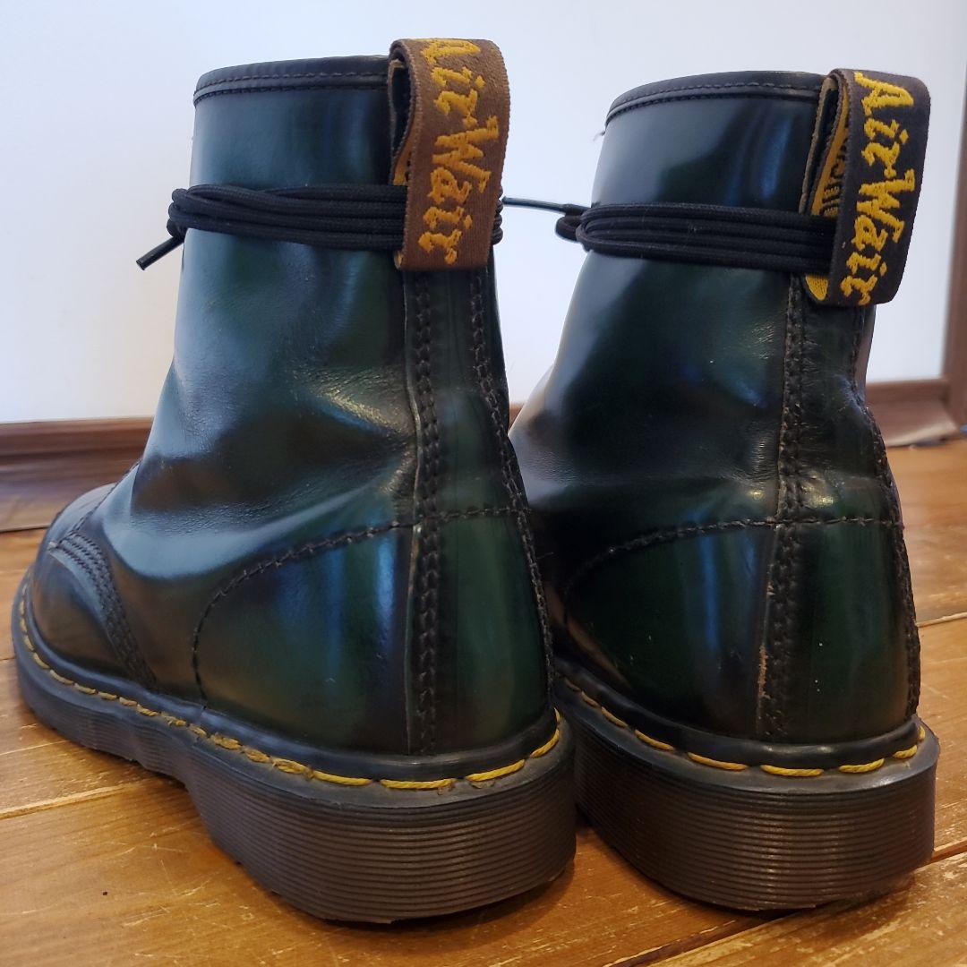 【希少濃緑×ゴールデンサイズ】英国製 ドクターマーチン 8ホール UK7.5