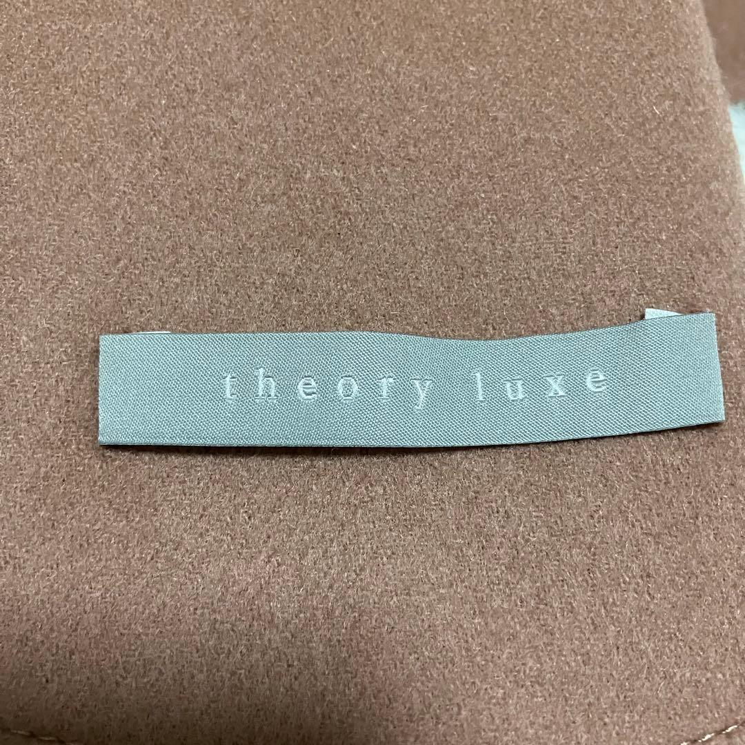 セオリーリュクス ２１AW ケープ ポンチョ カシミヤ ピンクベージュ 38