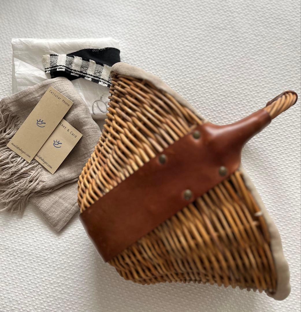 ebagos★ 1本手 オイルショルダー 紅籐 brown エバゴス★美品