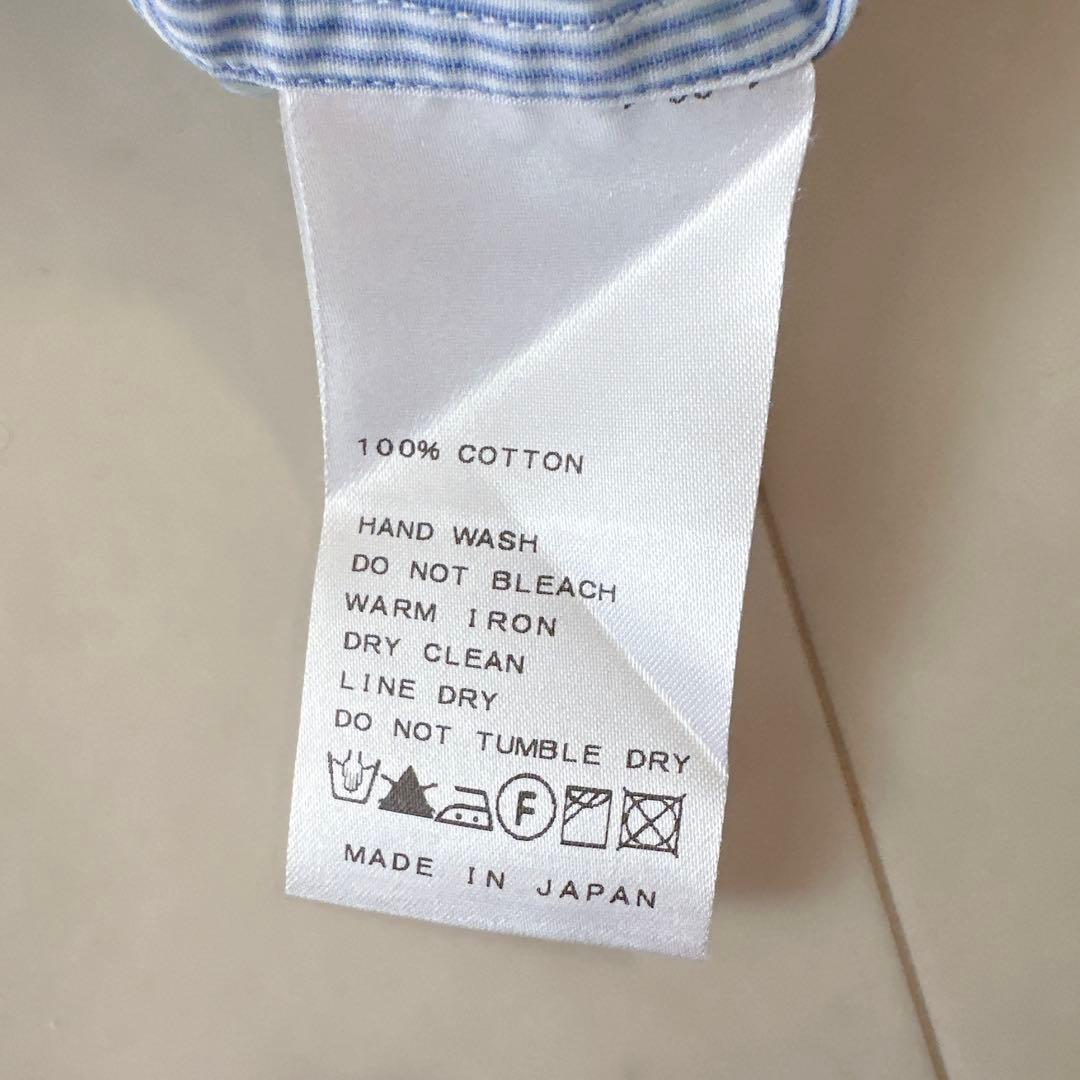 美品♪ドゥーズィエムクラス ワイヤーWASHシャツ ストライプシャツ 長袖 人気