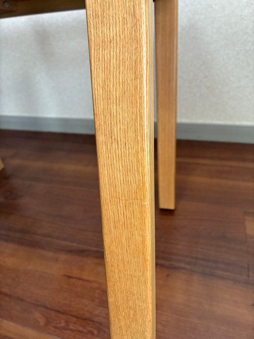 無印良品 ダイニングチェア 2脚セット 椅子 天然木 タモ材 無垢材 廃番品