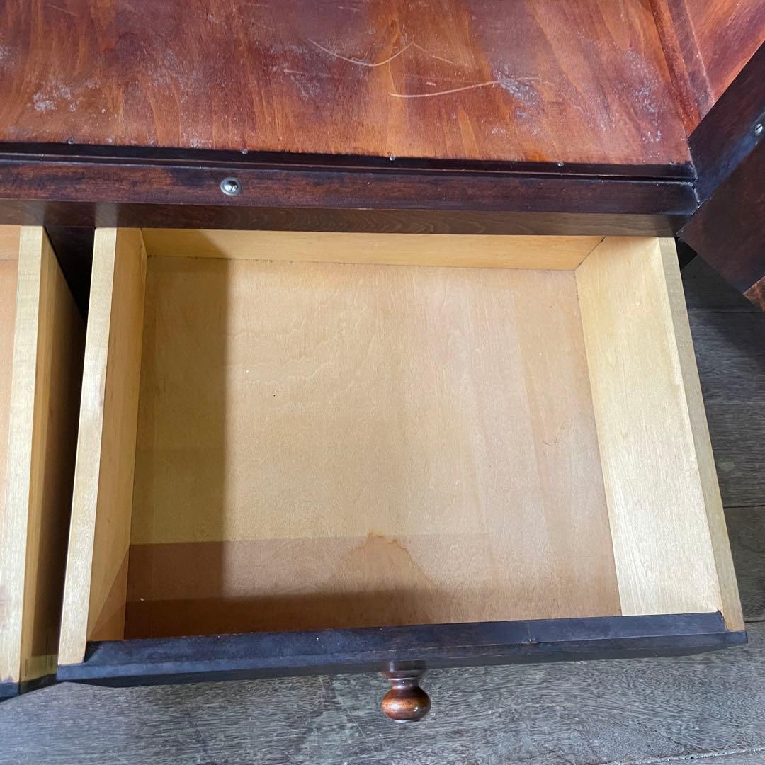 民芸家具 書棚 本棚 ガラスキャビネット アンティーク家具 ガラス扉 和家具