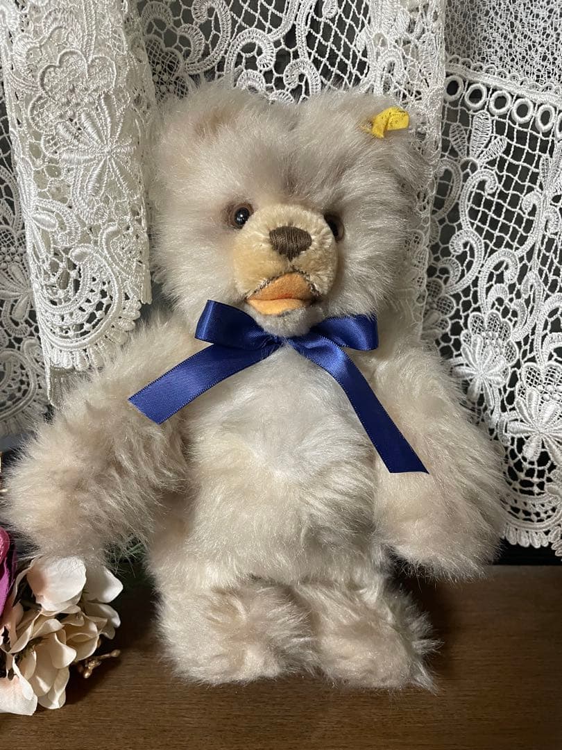 《くまお》ヴィンテージ　テディベア　シュタイフ　ゾッティ　ホワイト
