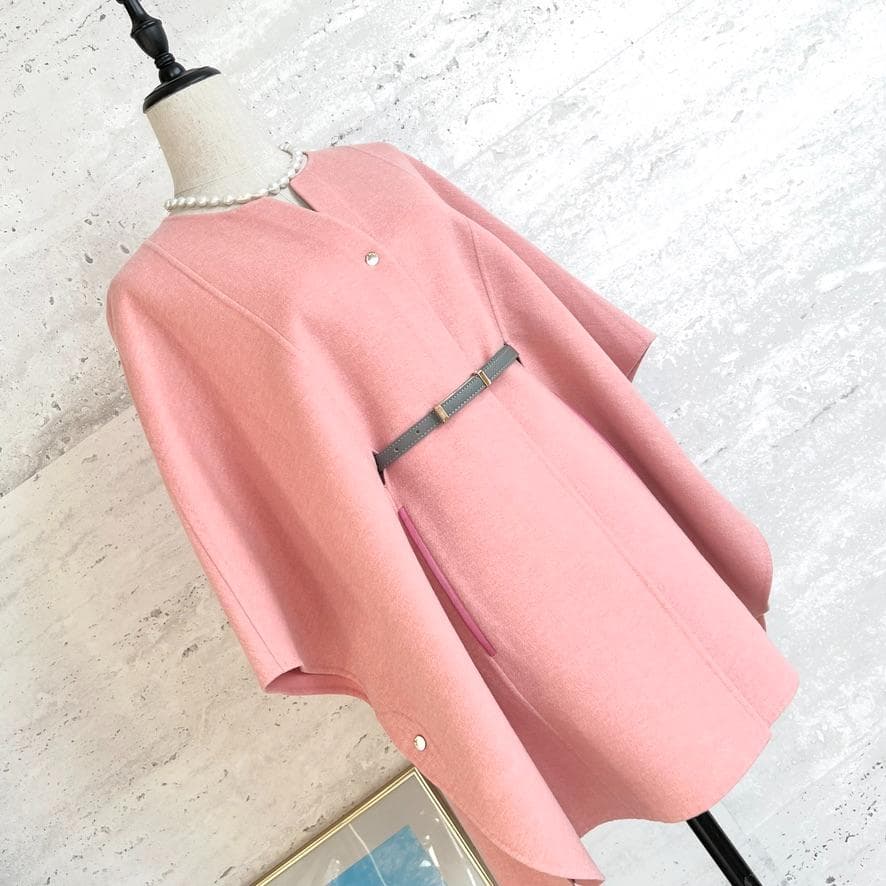 レア品★LOROPIANA★カシミヤ★ダブルフェイス★ケープ★コート