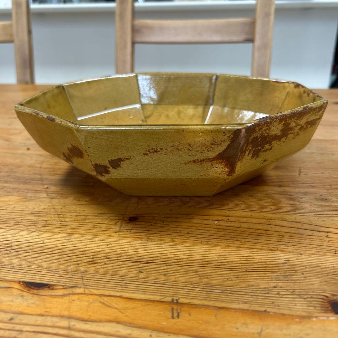 作家　陶芸作家　八角鉢　9寸　サラダ鉢　大鉢