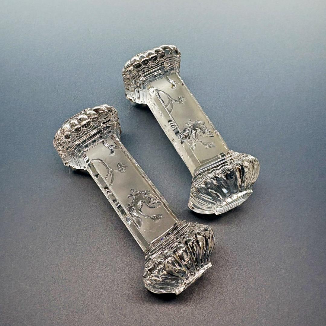 訳あり オールド バカラ ルネッサンス ナイフレスト 2個 ペア セット レア