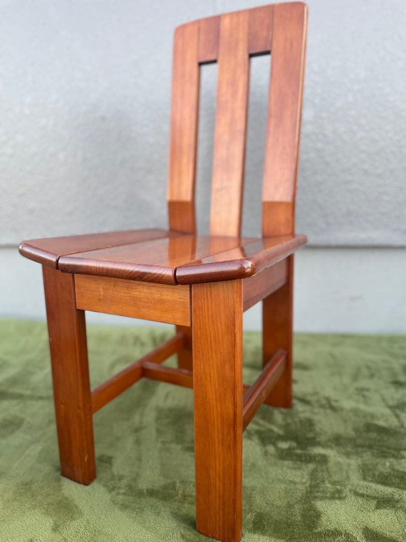 二脚セット　北欧レトロ カナディアン 木製椅子 ダイニングチェア ビンテージ