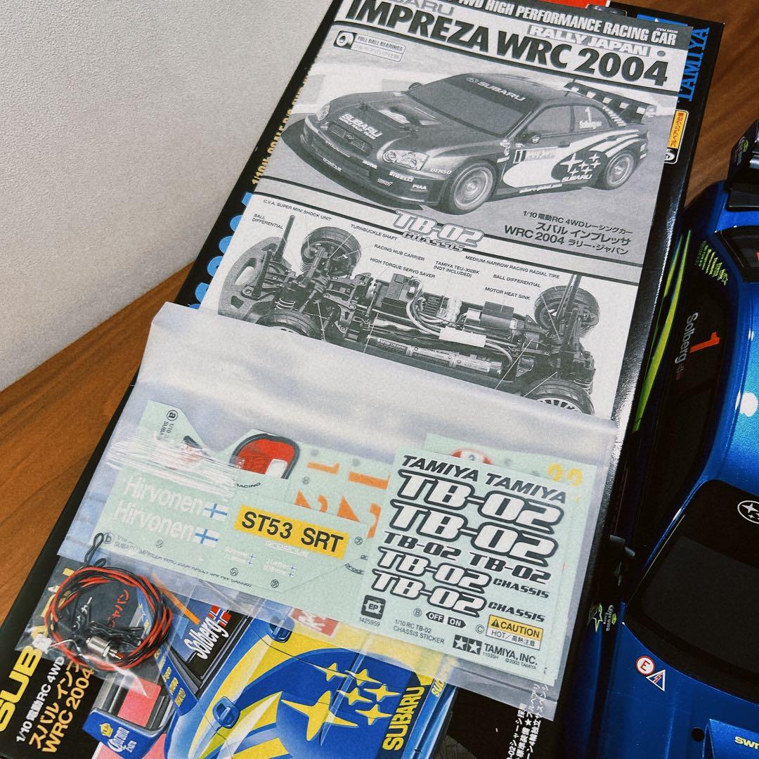 電飾付き 1/10RC スバル インプレッサ WRC 2004 ラリー・ジャパン