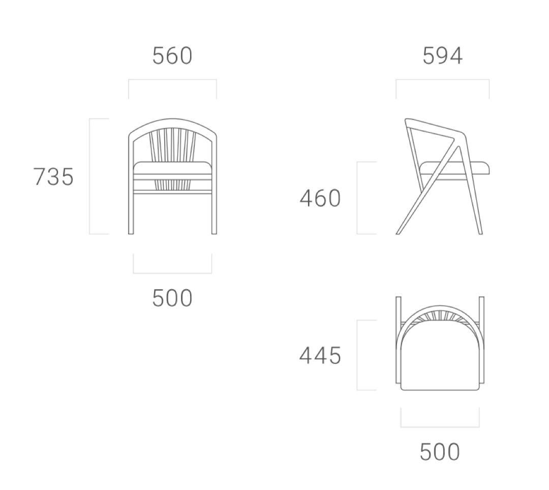 アルモニア／ダイニングチェア (ウォールナット×ダークブラウン) 1脚